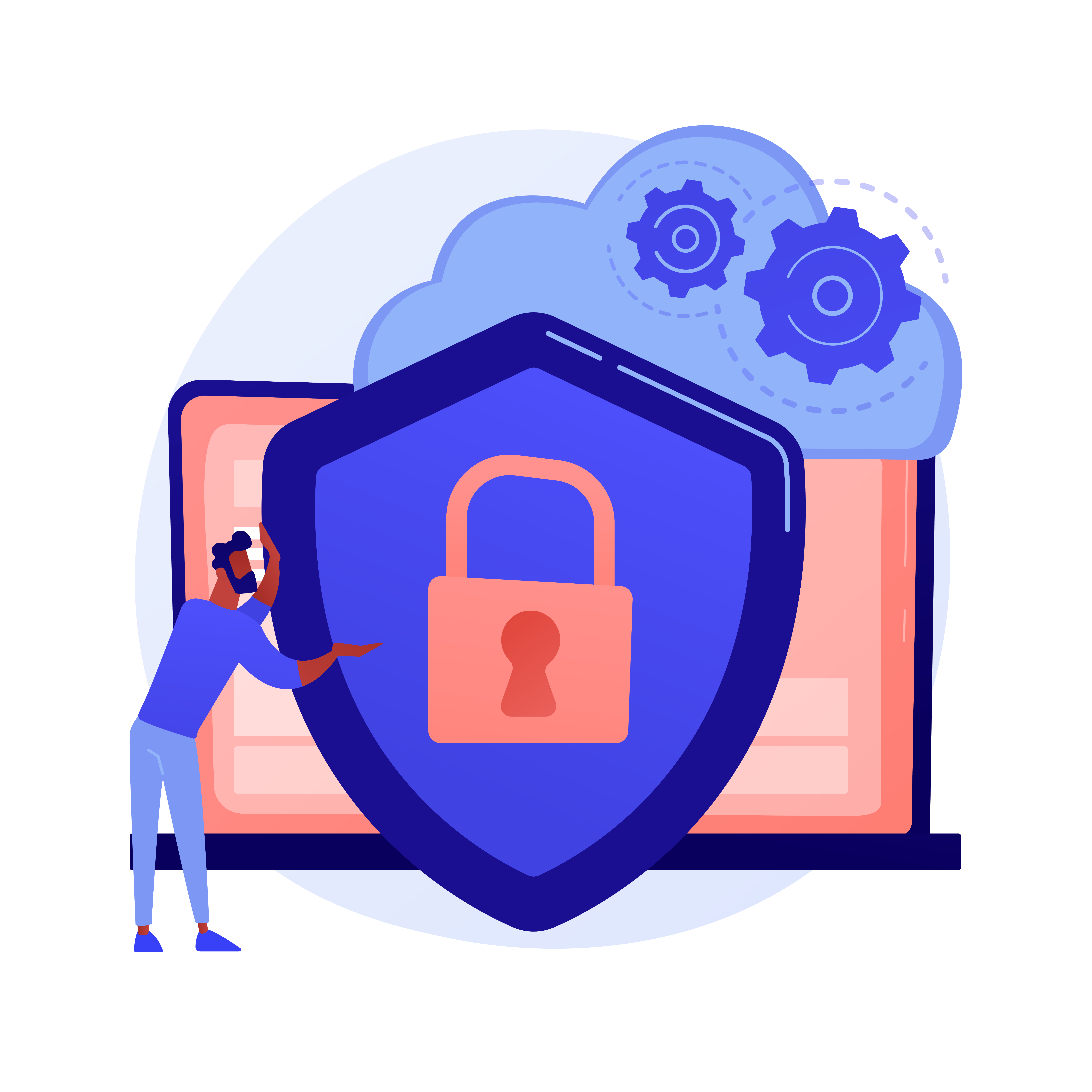 Illustration of legal data security